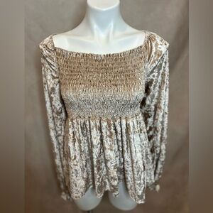 Bibi Velvet Smocked Women's Top